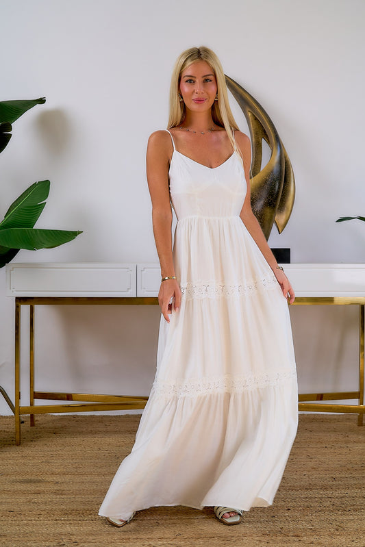 Maxi dress (White)