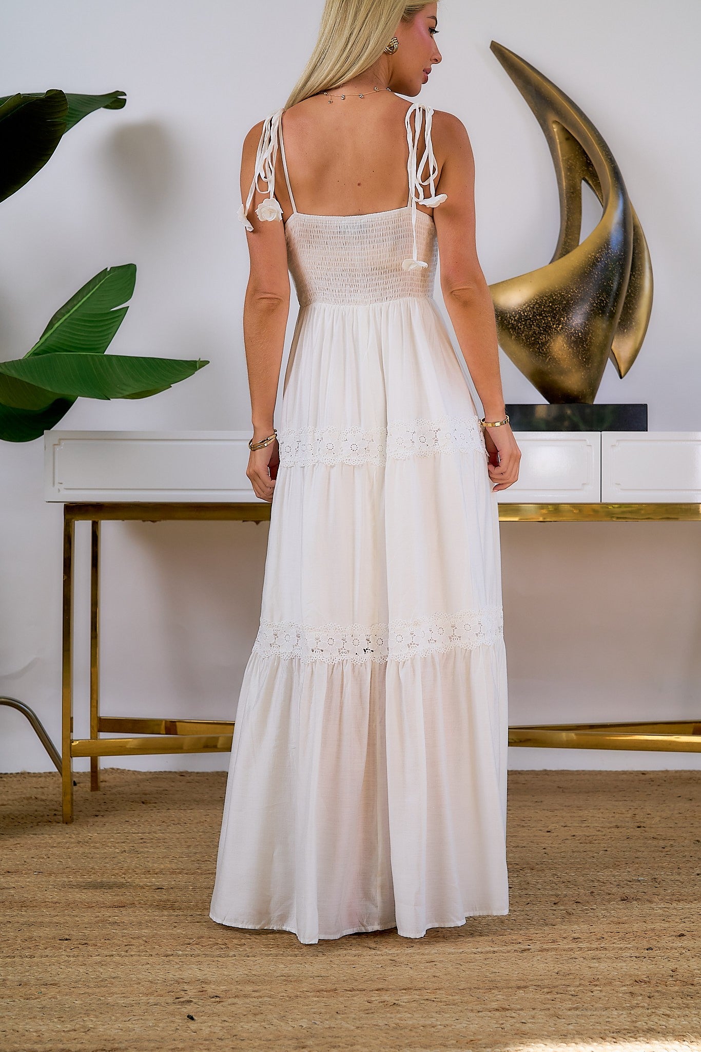 Maxi dress (White)